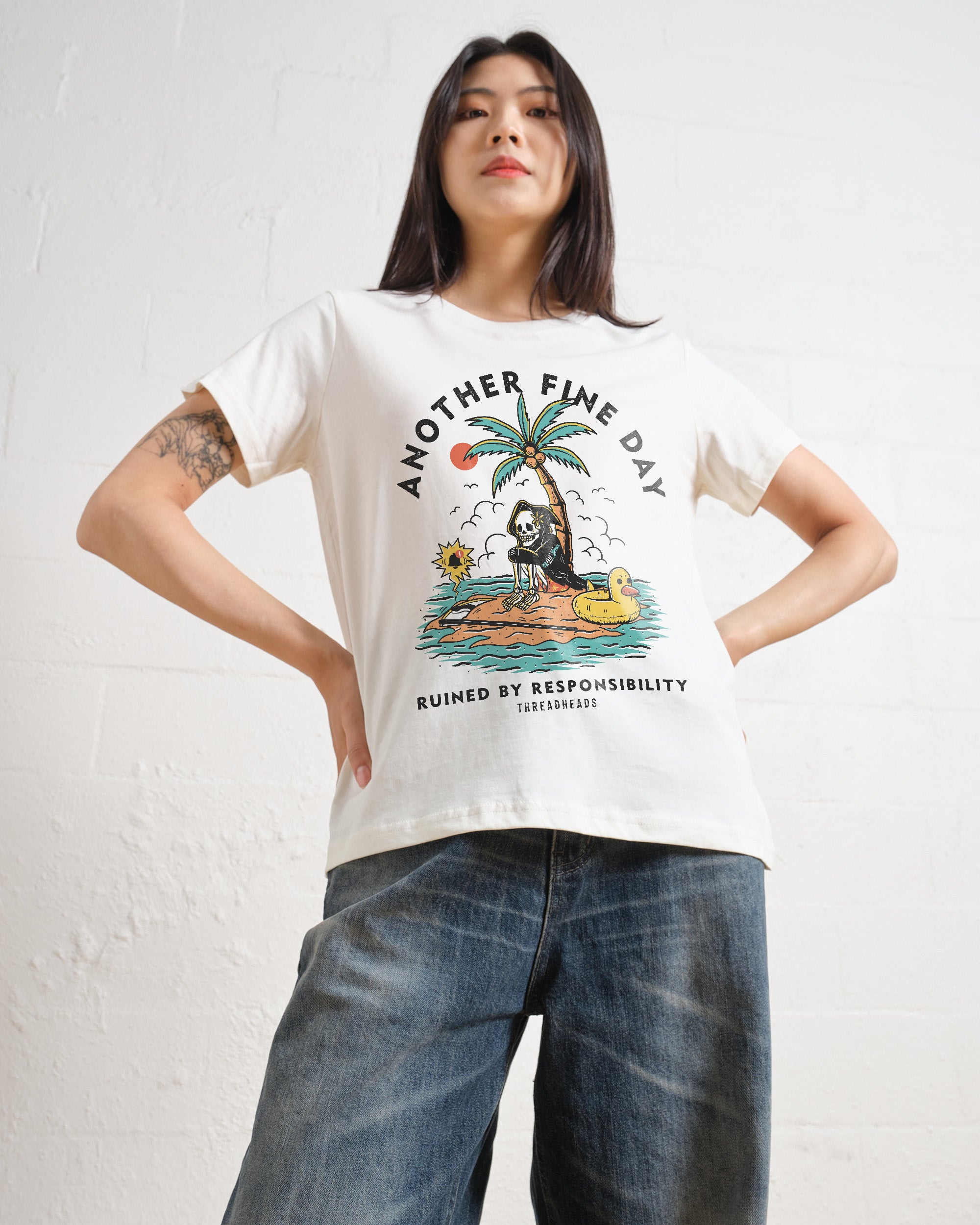 Another Fine Day Ruined by Responsibility Women's Tee Online Australia