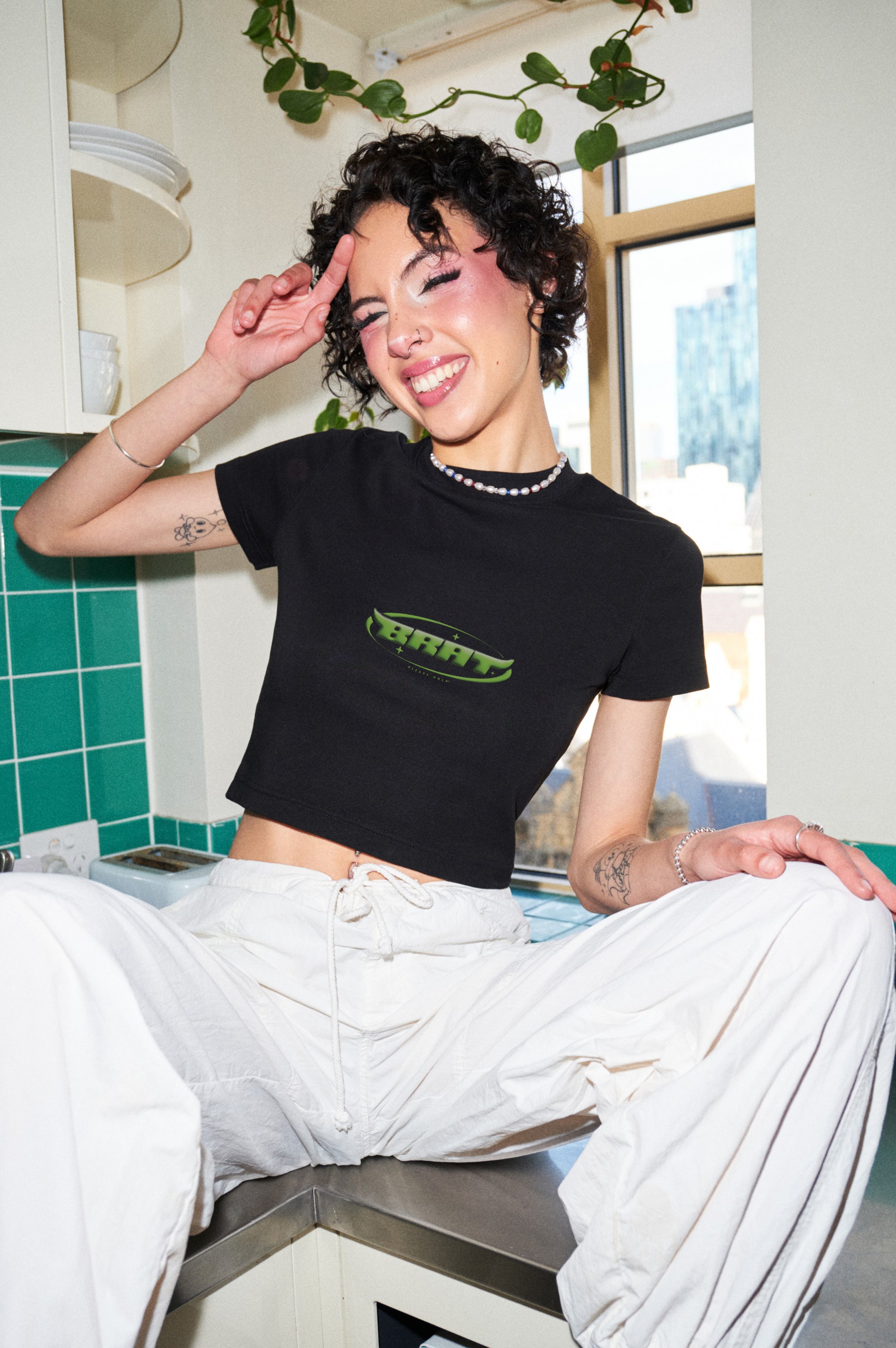 BRAT Baby Tee Graphic Baby Tee Australia Online