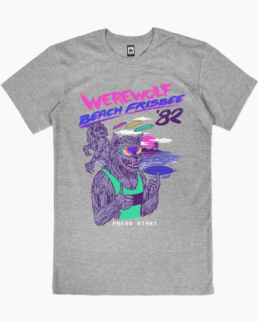 Werewolf Beach Frisbee T-Shirt Australia Online