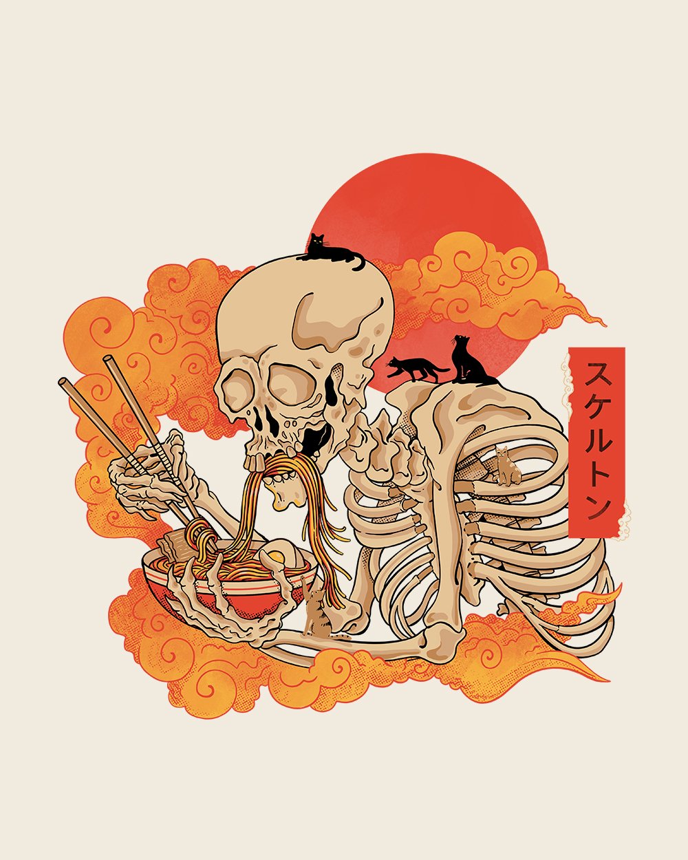 Yokai Ramen and Cats T-Shirt Australia Online